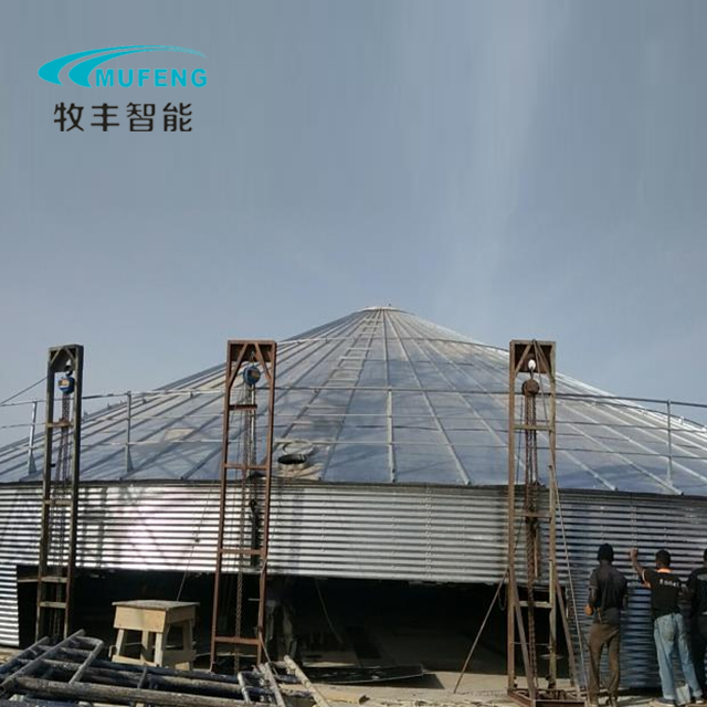 Assembled corrugated steel silo