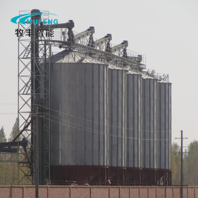 Assembled corrugated steel silo