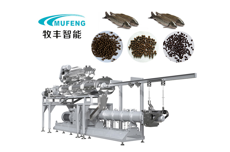 Extruded feed production line